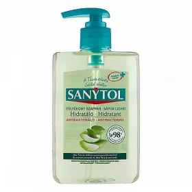   Folyékony szappan SANYTOL antibakteriális zöld tea és aloe vera 250ml