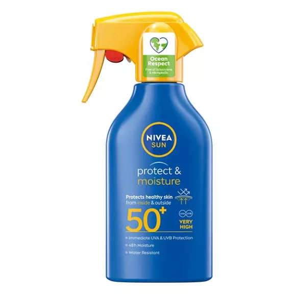 Naptej NIVEA Protect & Moisture spray 50+ Naptej NIVEA Protect & Moisture spray 50+
