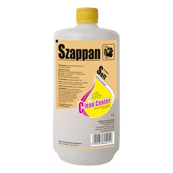 Folyékony szappan utántöltő CLEAN CENTER Soft-cream 1L Folyékony szappan utántöltő CLEAN CENTER Soft-cream 1L