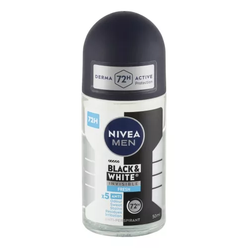 Izzadásgátló roll NIVEA MEN Black&White invisible fresh 50 ml