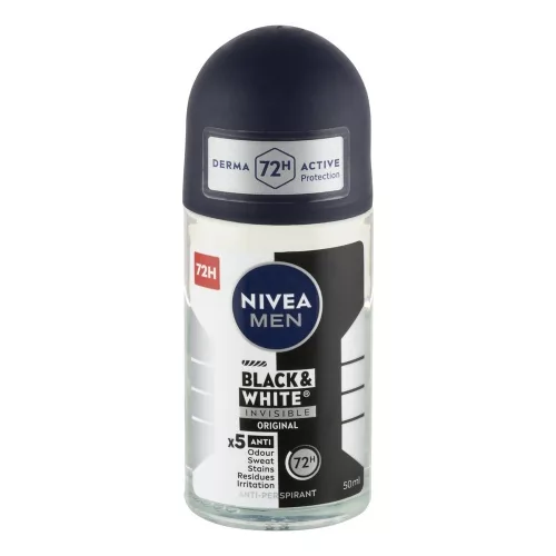 Izzadásgátló roll NIVEA MEN Black&White original 50 ml