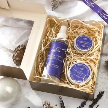 Ajándékcsomag LAVENDER TIHANY Essentials box 3 darabos