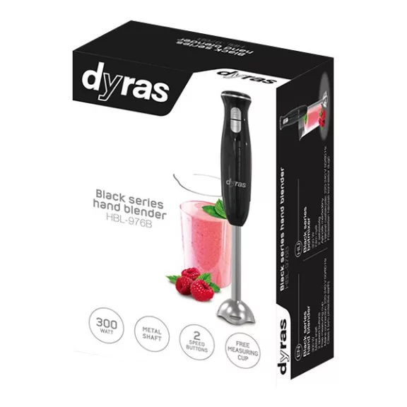 Botmixer DYRAS HBL-976B mérőedénnyel fekete Botmixer DYRAS HBL-976B mérőedénnyel fekete