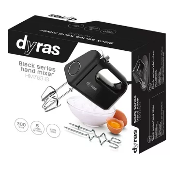 Kézi mixer DYRAS HM753-B fekete