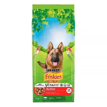   Állateledel száraz PURINA Friskies Vitafit Active kutyáknak marhahússal 3 kg