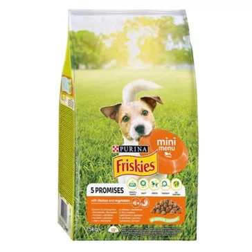  Állateledel száraz PURINA Friskies Vitafit Mini menü kutyáknak csirkével és zöldséggel 1,5 kg