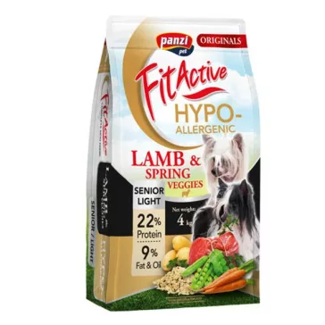   Állateledel száraz PANZI FitActive Originals Hypoallergén időskutyáknak bárányhússal 4 kg
