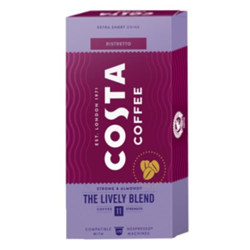 Kávékapszula COSTA COFFEE Nespresso Lively Amazonian Blend 10 kapszula/doboz