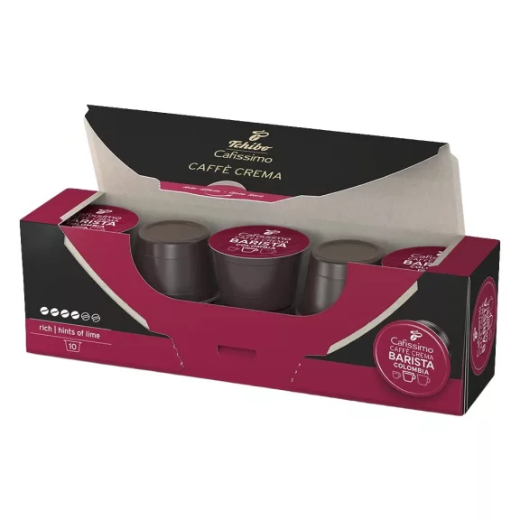 Kávékapszula TCHIBO Cafissimo Caffé Crema Barista Columbia 10 kapszula/doboz
