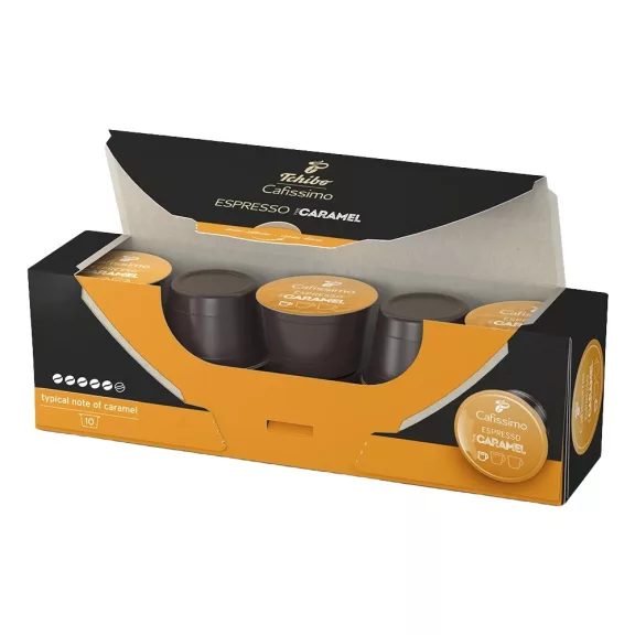 Kávékapszula TCHIBO Cafissimo Espresso Caramel 10 kapszula/doboz Kávékapszula TCHIBO Cafissimo Espresso Caramel 10 kapszula/doboz