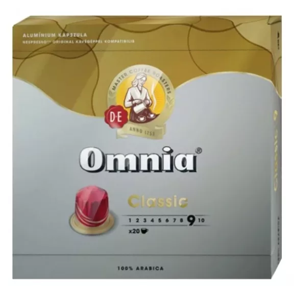 Kávékapszula DOUWE EGBERTS Omnia Nespresso Espresso Classic 20 kapszula/doboz Kávékapszula DOUWE EGBERTS Omnia Nespresso Espresso Classic 20 kapszula/doboz