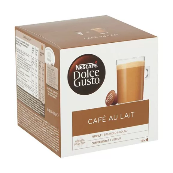 Kávékapszula NESCAFE Dolce Gusto Café au Lait 16 kapszula/doboz Kávékapszula NESCAFE Dolce Gusto Café au Lait 16 kapszula/doboz