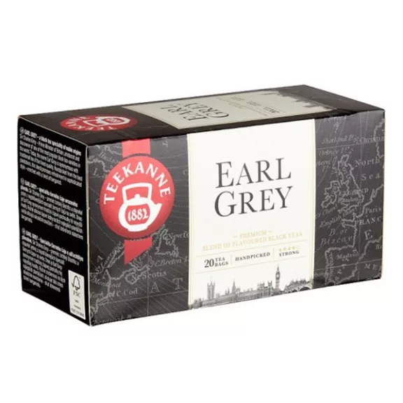 Fekete tea TEEKANNE Earl Grey 20 filter/doboz Fekete tea TEEKANNE Earl Grey 20 filter/doboz