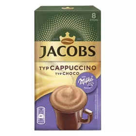 Kávé instant JACOBS Cappuccino Milka-Mogyorós 8x16,5 g