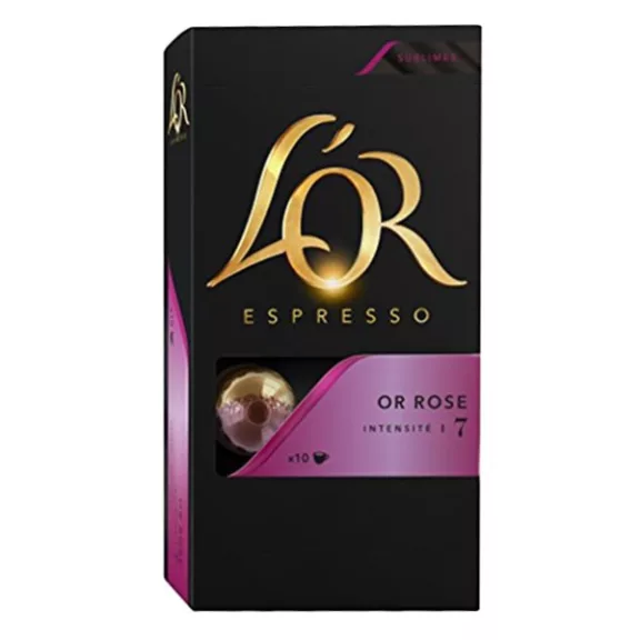 Kávékapszula L'OR Or Rose Nespresso kompatibilis 10 kapszula/doboz Kávékapszula L'OR Or Rose Nespresso kompatibilis 10 kapszula/doboz