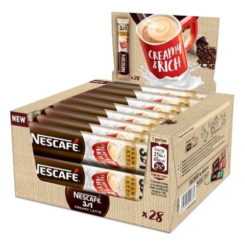 Kávé instant NESCAFE 3in1 Creamy Latte dobozos 28x15 g
