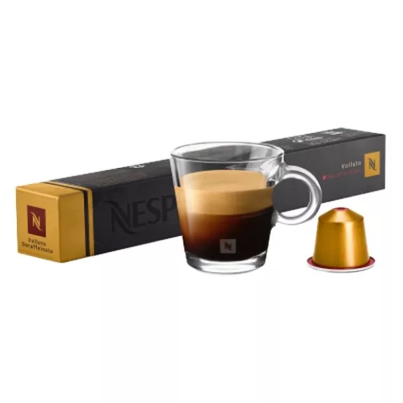 Kávékapszula NESPRESSO Original Volluto Decaffeinato koffeinmentes 10 darabos Kávékapszula NESPRESSO Original Volluto Decaffeinato koffeinmentes 10 darabos