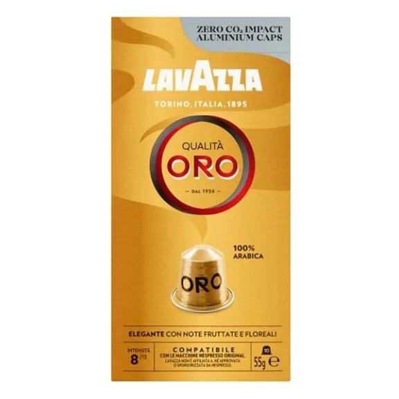 Kávékapszula LAVAZZA Nespresso Qualitá Oro 10 kapszula/doboz Kávékapszula LAVAZZA Nespresso Qualitá Oro 10 kapszula/doboz