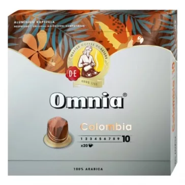   Kávékapszula DOUWE EGBERTS Omnia Nespresso Espresso Columbia 20 kapszula/doboz