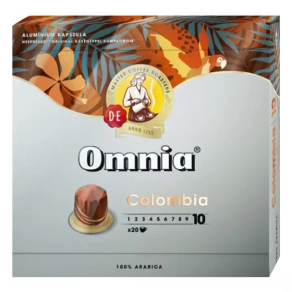 Kávékapszula DOUWE EGBERTS Omnia Nespresso Espresso Columbia 20 kapszula/doboz Kávékapszula DOUWE EGBERTS Omnia Nespresso Espresso Columbia 20 kapszula/doboz