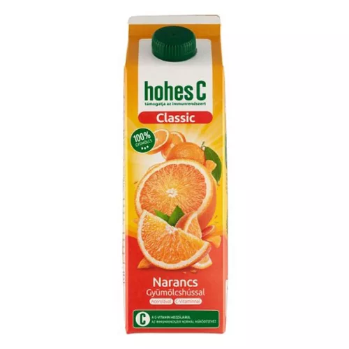 Gyümölcslé HOHES C Narancs-Acerola gyümölcshús 100% 1L