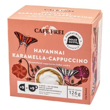   Kávékapszula CAFE FREI Dolce Gusto Havannai Caramel Cappuccino 9 kapszula/doboz