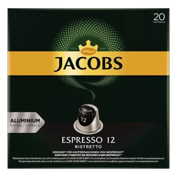   Kávékapszula JACOBS Nespresso Espresso Ristretto 20 kapszula/doboz