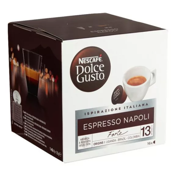 NESCAFE Kávékapszula NESCAFÉ Dolce Gusto Espresso Napoli 16 kapszula/doboz NESCAFE Kávékapszula NESCAFÉ Dolce Gusto Espresso Napoli 16 kapszula/doboz