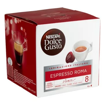   NESCAFE Kávékapszula NESCAFÉ Dolce Gusto Espresso Roma 16 kapszula/doboz