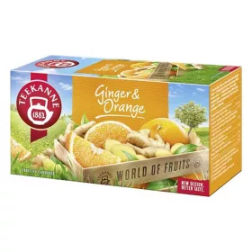   Gyümölcstea TEEKANNE World of Fruit gyömbér-narancs 12 filter/doboz