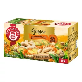 Herbatea TEEKANNE gyömbér-homoktövis 20 filter/doboz