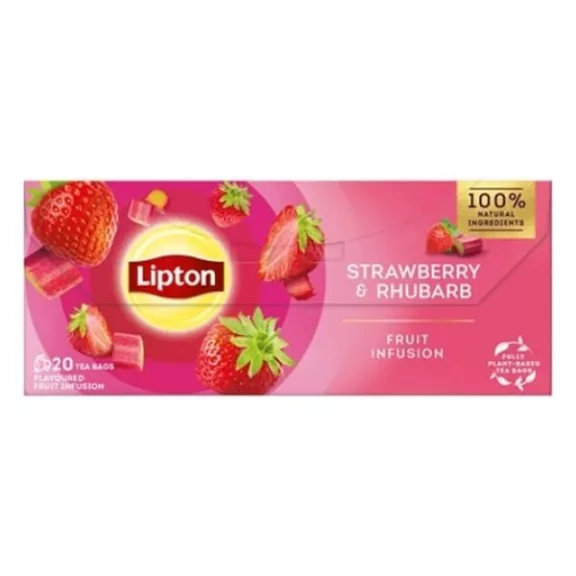 Gyümölcstea LIPTON Eper-Rebarbara 20 filter/doboz Gyümölcstea LIPTON Eper-Rebarbara 20 filter/doboz