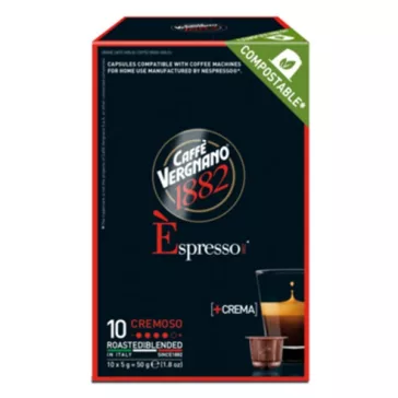   Kávékapszula CAFFÉ VERGNANO Nespresso Cremoso 10 kapszula/doboz