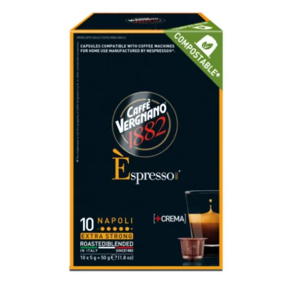 Kávékapszula CAFFÉ VERGNANO Nespresso Napoli 10 kapszula/doboz Kávékapszula CAFFÉ VERGNANO Nespresso Napoli 10 kapszula/doboz