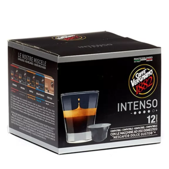 Kávékapszula CAFFÉ VERGNANO Dolce Gusto Intenso 12 kapszula/doboz Kávékapszula CAFFÉ VERGNANO Dolce Gusto Intenso 12 kapszula/doboz
