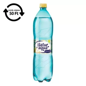   Ásványvíz szénsavas NATURAQUA Emotion Körte-Citromfű 1,5L DRS