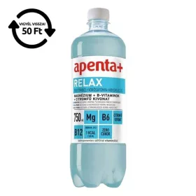   Ásványvíz szénsavmentes APENTA+ Relax feketeribizli-áfonya ízű 0,75L DRS