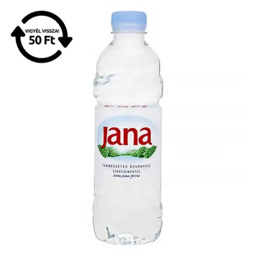 Ásványvíz szénsavmentes JANA 0,5L DRS