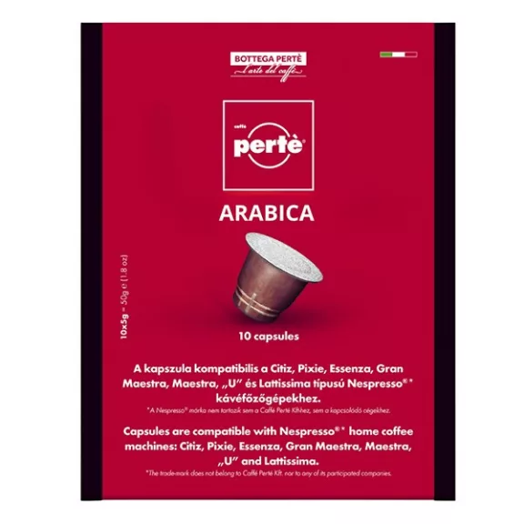 Kávékapszula CAFFÉ PERTÉ Ricco 10 darab/doboz Kávékapszula CAFFÉ PERTÉ Ricco 10 darab/doboz