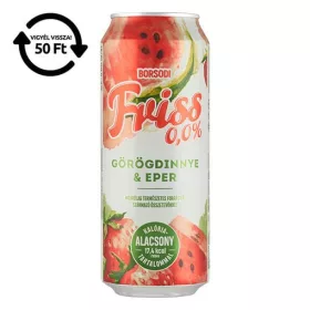 Alkoholmentes sör BORSODI Friss dinnye-eper 0,0% 500 ml DRS