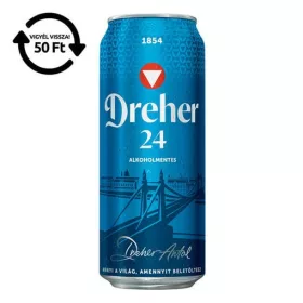 Alkoholmentes sör DREHER 24 0,0% 500 ml DRS