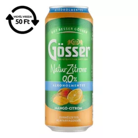   Alkoholmentes sör GÖSSER Natur-Zitrone mangó-citrom 0% 500 ml DRS