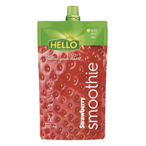 Gyümölcslé HELLO Smoothie eper 200 ml