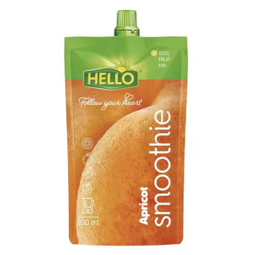 Gyümölcslé HELLO Smoothie sárgabarack 200 ml