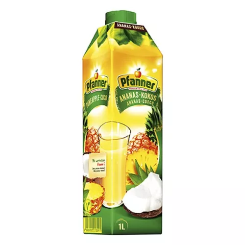 Gyümölcslé PFANNER ananász-kókusz 25% 1L