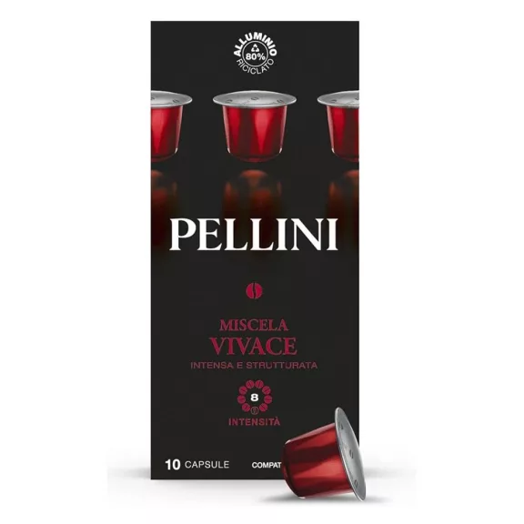 Kávékapszula PELLINI Vivace Nespresso Alu koffeinmentes (10 x 5,5 gr) 55 g Kávékapszula PELLINI Vivace Nespresso Alu koffeinmentes (10 x 5,5 gr) 55 g