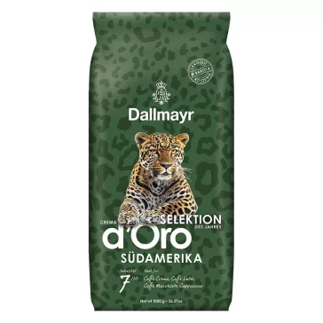   Kávé szemes DALLMAYR Crema d'Oro Selction 2026 Dél-Amerika 1 kg