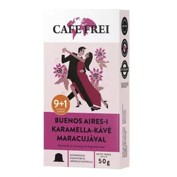   Kávékapszula CAFE FREI Nespresso Buenos Aires-i karamella bíbor maracujával 10 kapszula/doboz