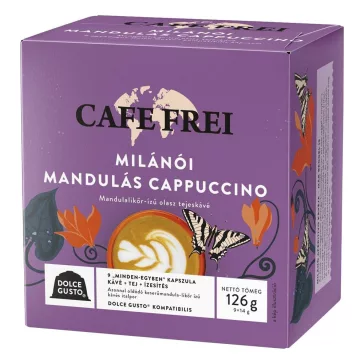   Kávékapszula CAFE FREI Dolce Gusto Milánói mandulás cappuccino 9 kapszula/doboz