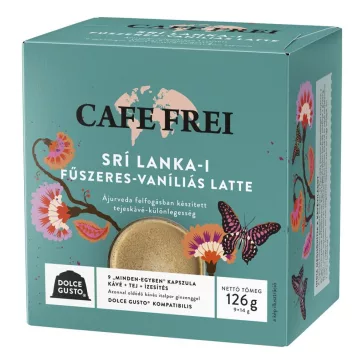  Kávékapszula CAFE FREI Dolce Gusto Srí Lanka-i fűszeres vaníliás latte 9 kapszula/doboz